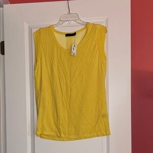 NWT The Limited Yellow Women's Sleeveless Shirt
